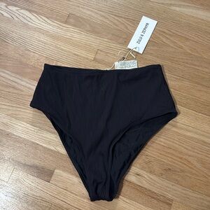 zulu & zephyr high brief in black. size 8